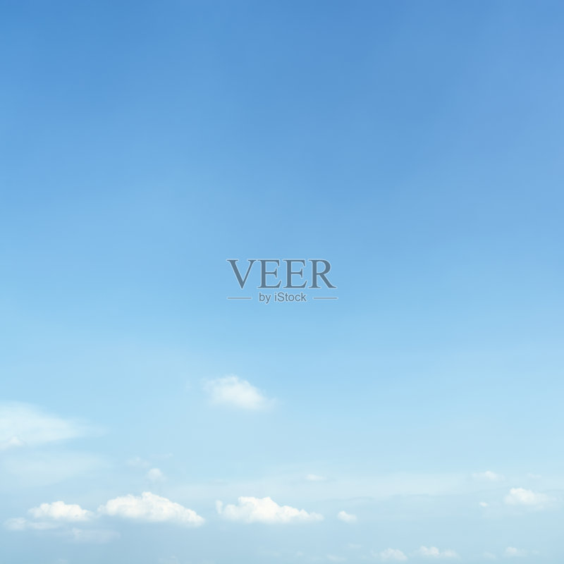 蓝色,夏天的天空正版图片素材