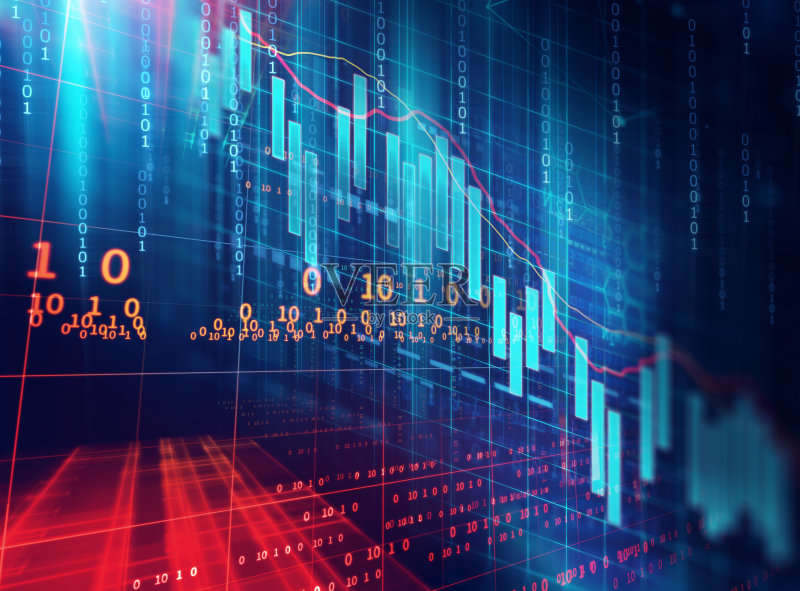 技术财务图上的技术抽象背景正版图片素材