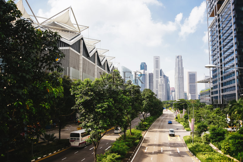 未来的绿色城市。正版图片素材