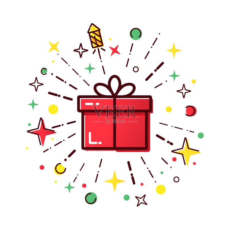 节礼日销售正版插画素材