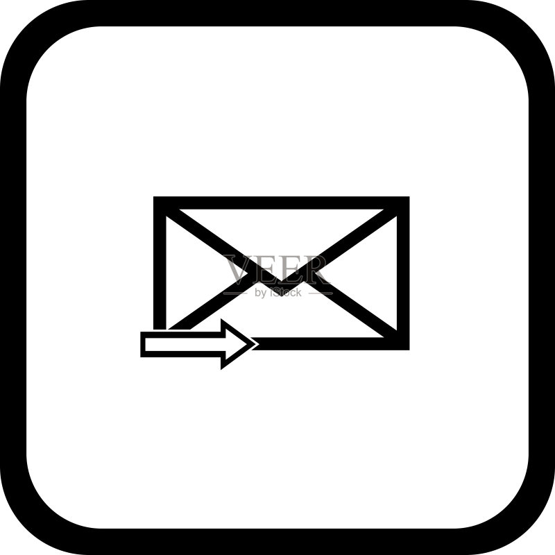 邮件符号字母图标 - 矢量图标素材
