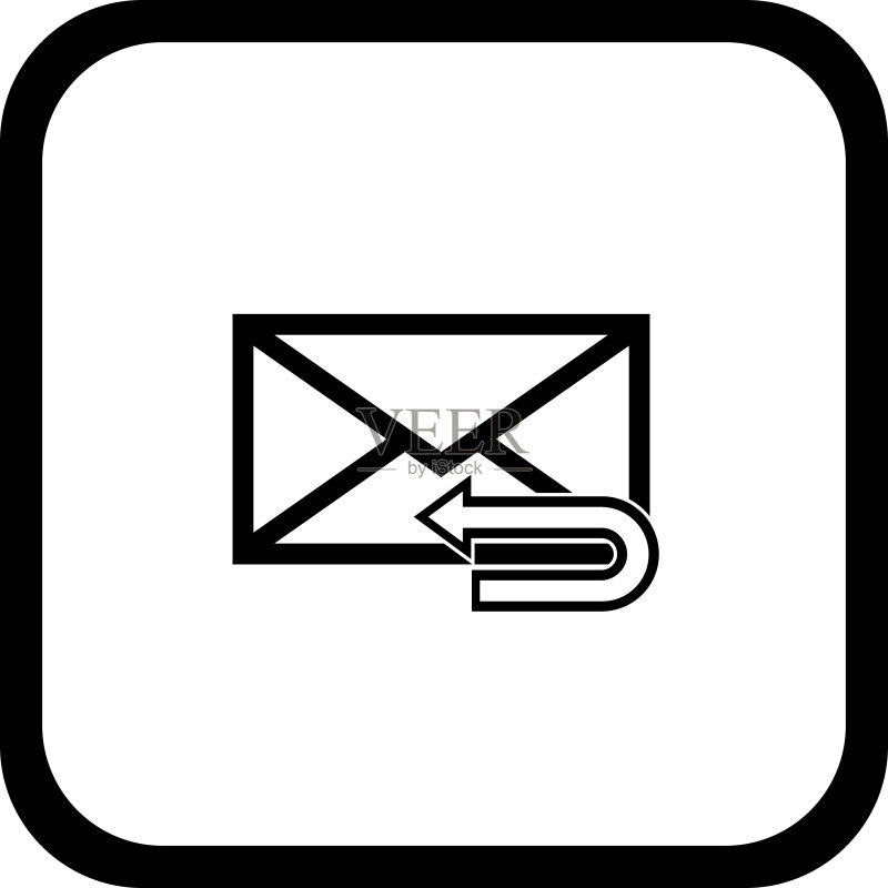邮件符号字母图标 - 矢量图标素材