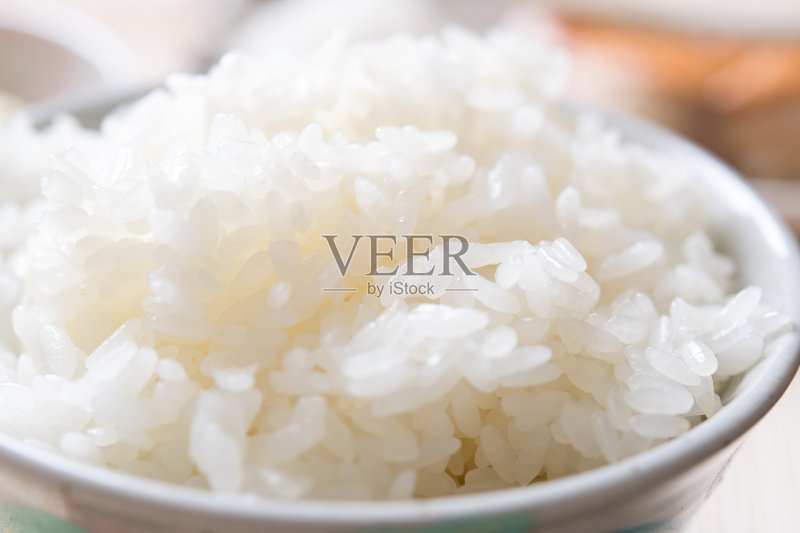 刚煮好的米饭。正版图片素材