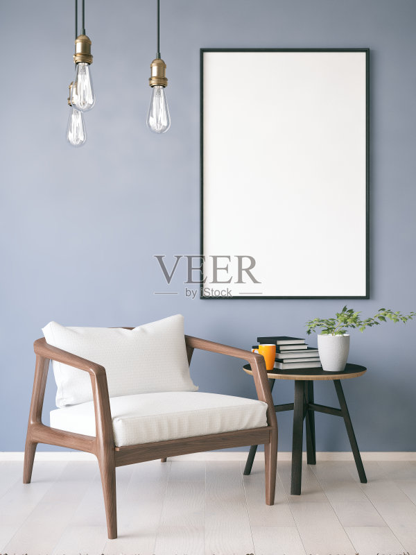 客厅的模型框架正版图片素材