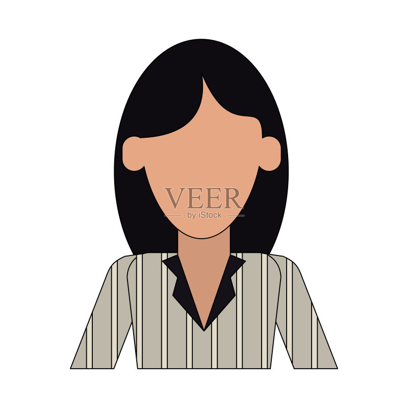 商务女性头像图标图标素材
