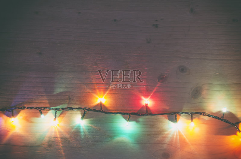 圣诞彩灯正版图片素材