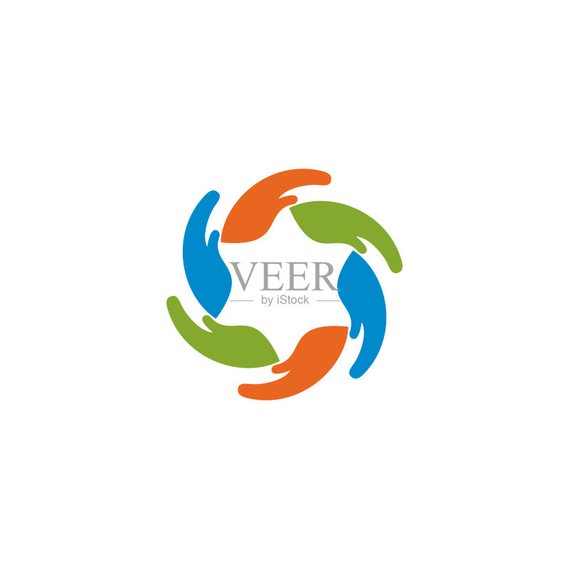 援助之手符号，社区关怀符号图标图标素材