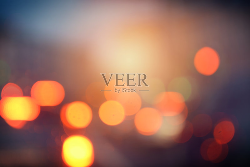 散焦城市灯光正版插画素材