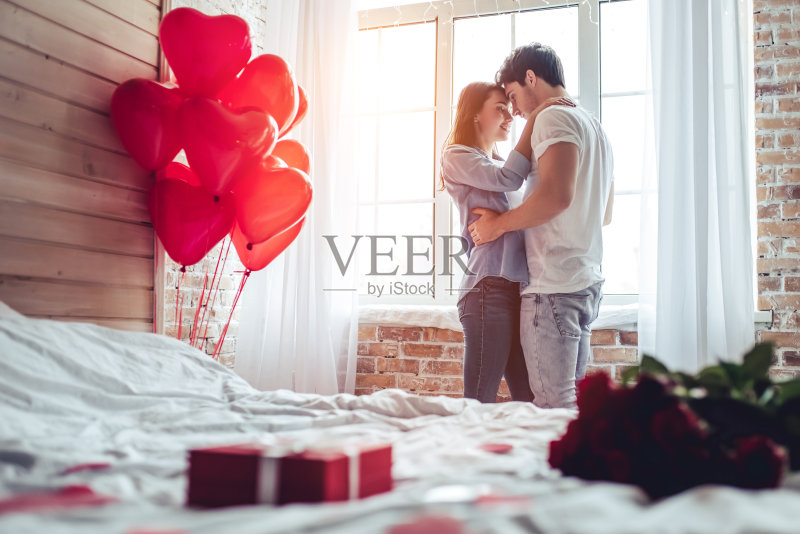 夫妇的卧室。正版图片素材