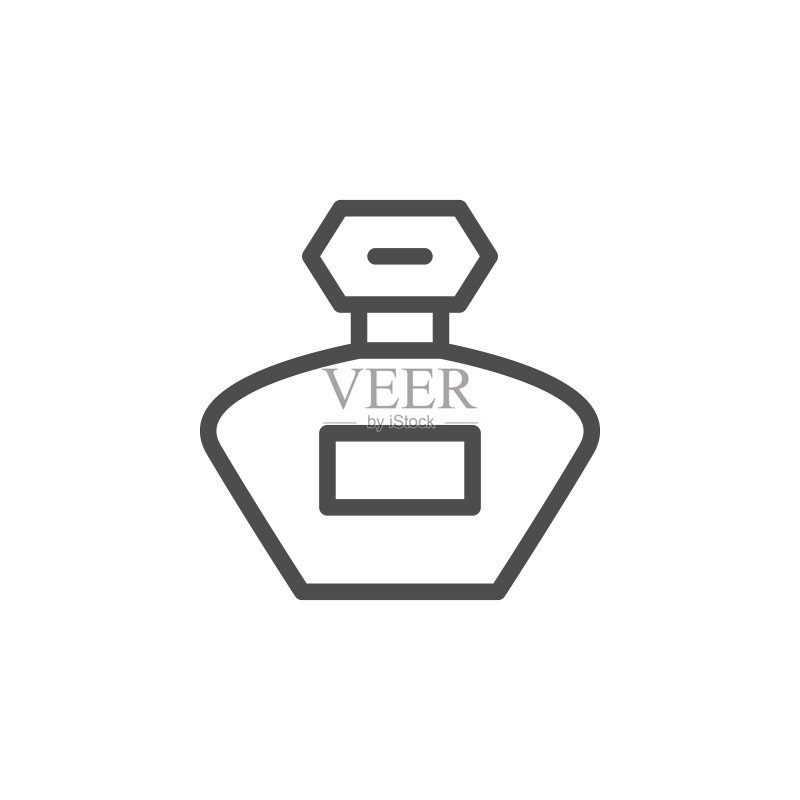 香水线性图标图标素材