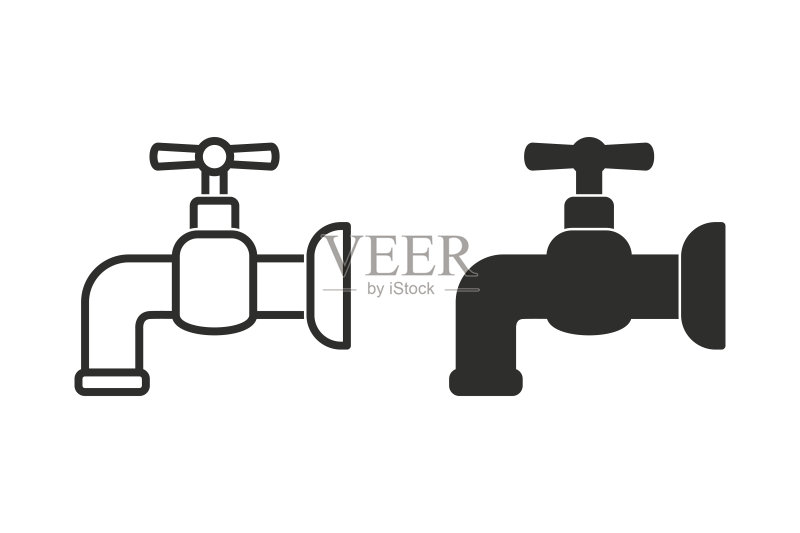 水龙头矢量图标图标素材