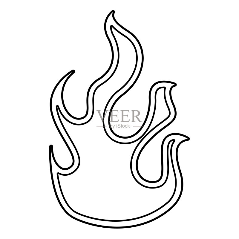火焰隔离图标图标素材