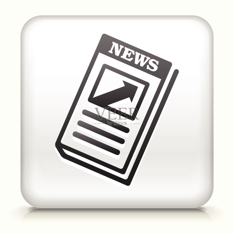 免版税矢量财经报纸图标按钮图标素材