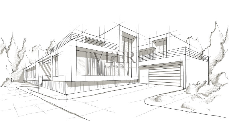 体系结构正版插画素材