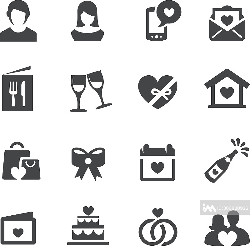 爱，约会和婚礼图标 - Acme系列图标素材