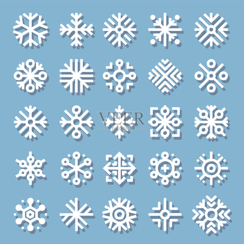 雪花图标图标素材