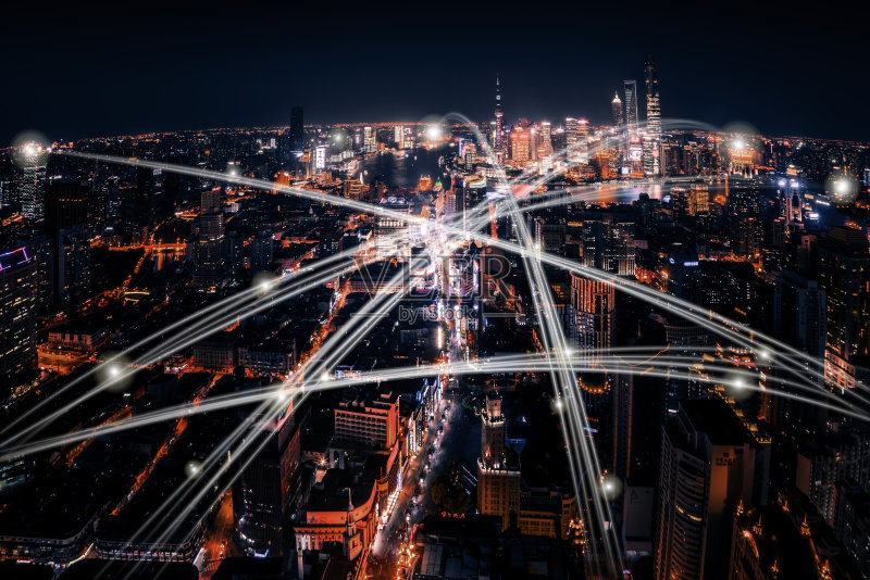 上海城市网络技术正版图片素材
