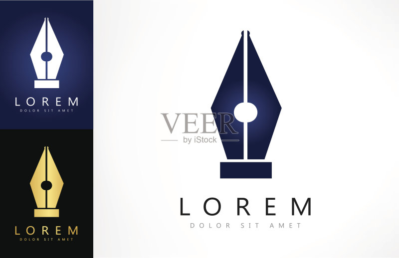 钢笔正版插画素材