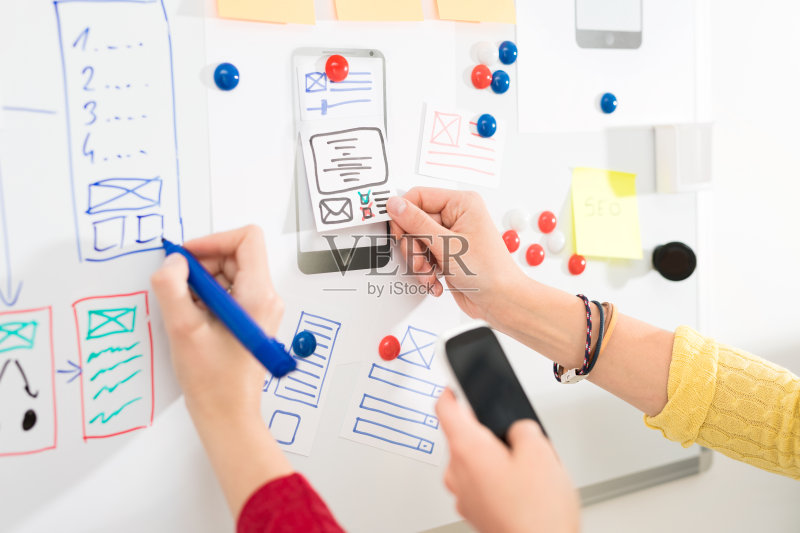 设计师绘图网站ux应用开发。正版图片素材