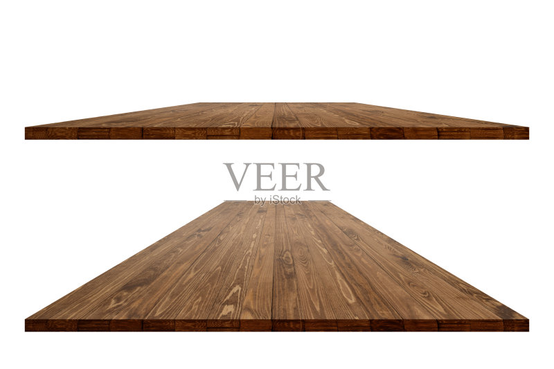 空木桌与剪切路径正版插画素材