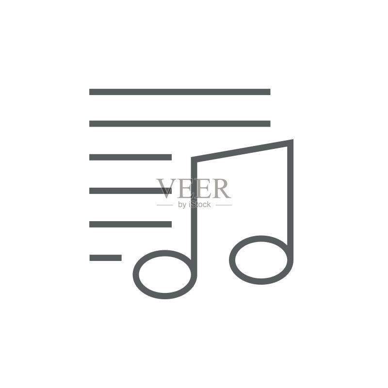 音符线条图标图标素材
