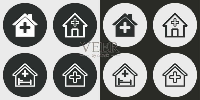 医院图标集图标素材