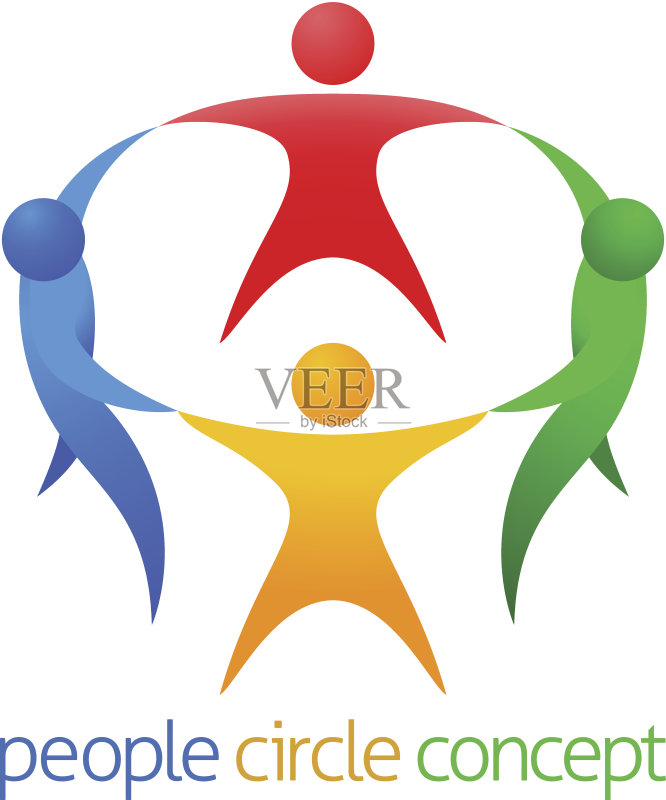 人圈团队概念正版插画素材