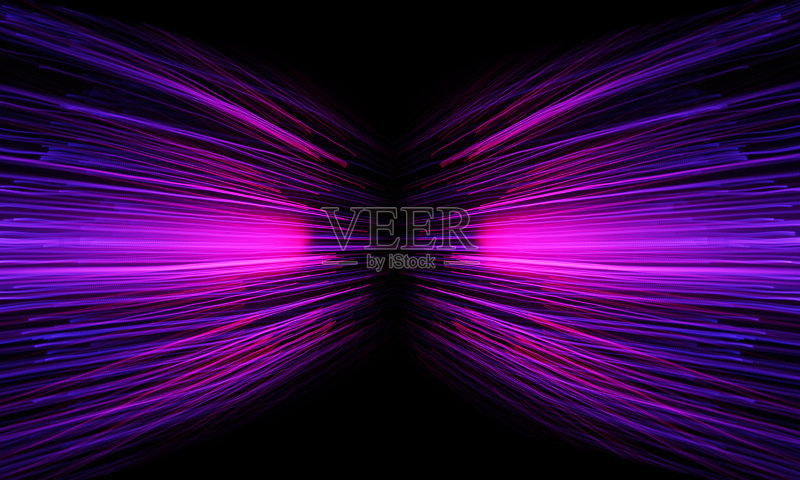 氖流变焦隧道正版插画素材