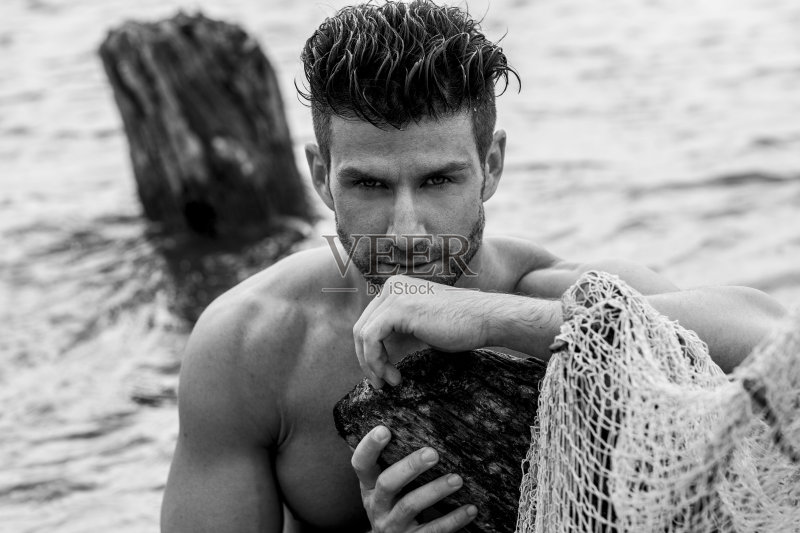 英俊的男人。正版图片素材