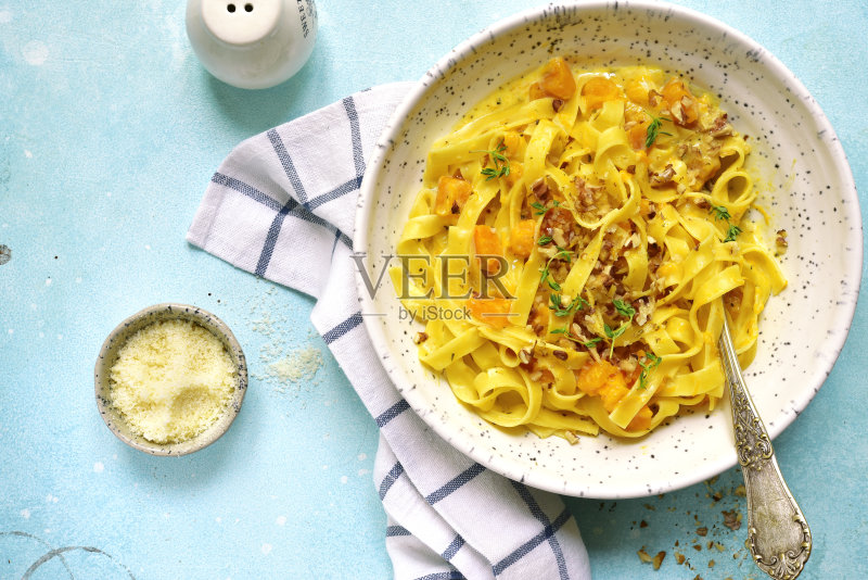 奶油酱南瓜扁面正版图片素材