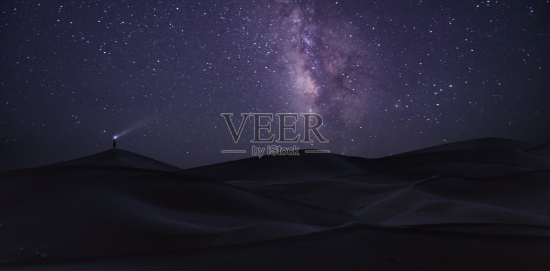 银河系，撒哈拉沙漠，摩洛哥。正版图片素材