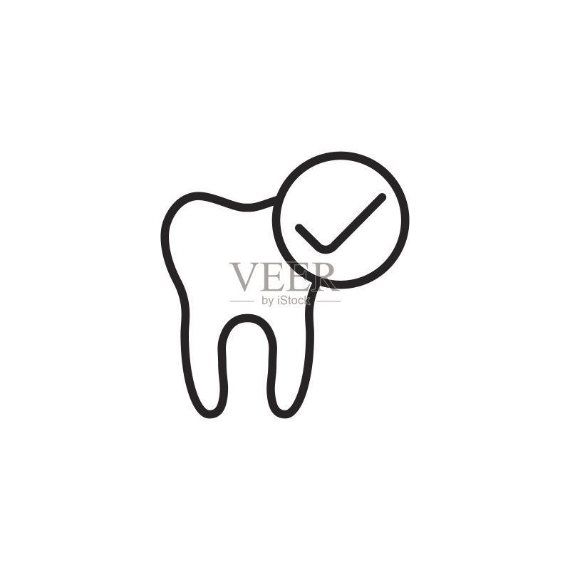 细线好牙齿，OK图标图标素材