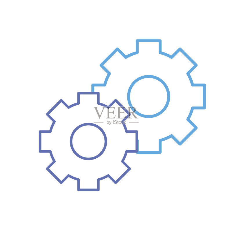 齿轮工业技术信息线条图标图标素材