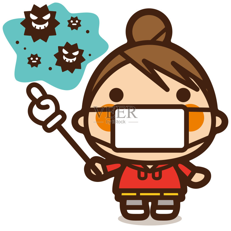 学生/防寒女孩正版元素素材