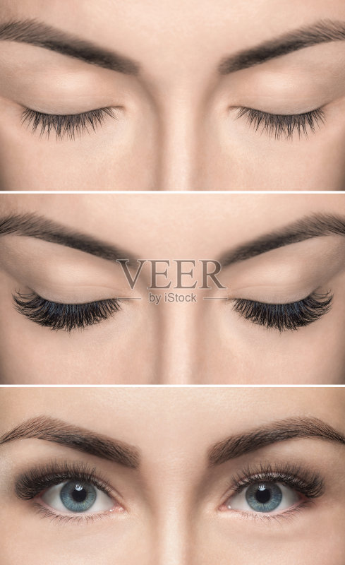 前后睫毛去除程序关闭。正版图片素材