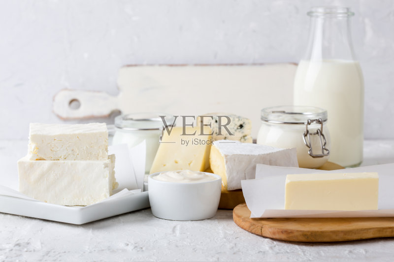 新鲜有机乳制品正版图片素材