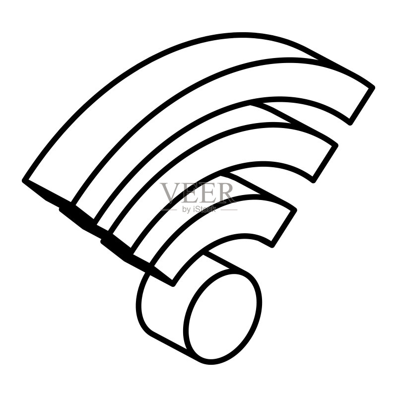 Wifi信号隔离图标图标素材