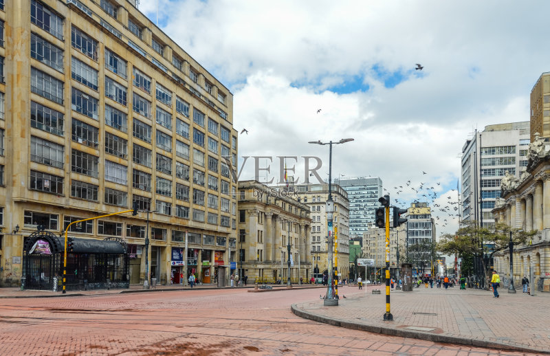 哥伦比亚波哥大市中心,正版图片素材