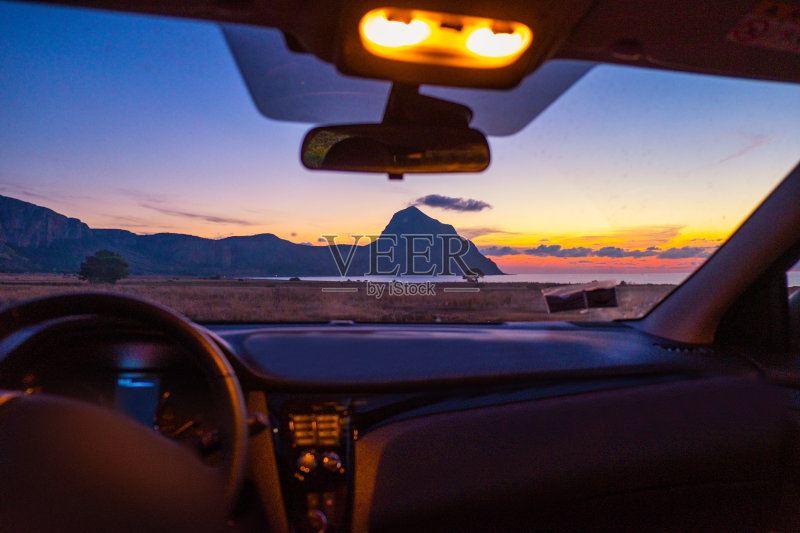 去意大利南部，西西里的风景正版图片素材