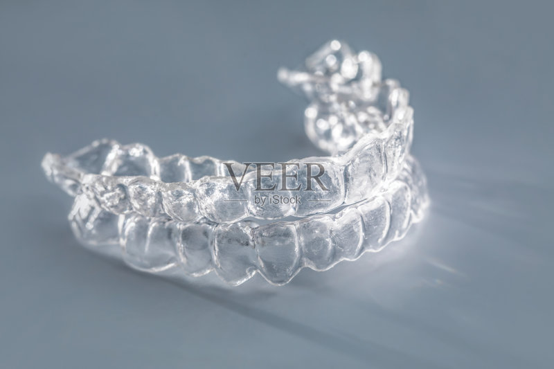 牙齿矫正器或隐形矫正器。正版图片素材