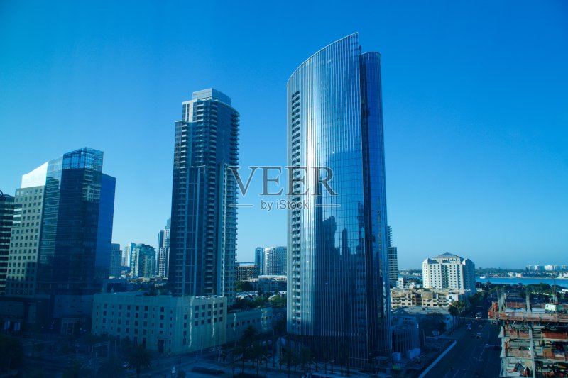 圣地亚哥，加利福尼亚-市中心正版图片素材