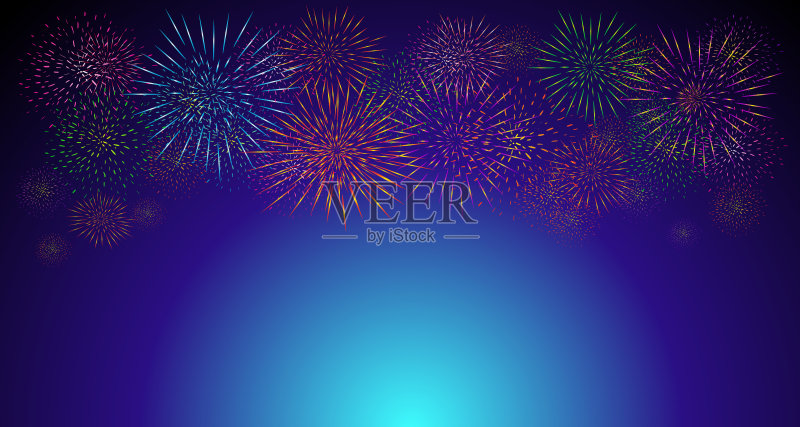 焰火。正版插画素材