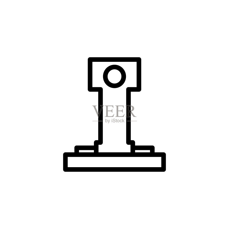 迷你灯塔图标，极简主义图标元素，用于手机概念和Web应用程序，用于网站设计和开发、应用程序开发的细线图标图标素材
