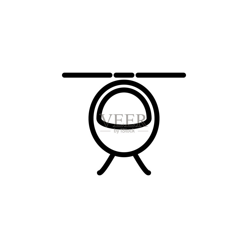 直升机图标：移动概念和Web应用程序的简约图标元素，用于网站设计和应用程序开发的细线图标图标素材