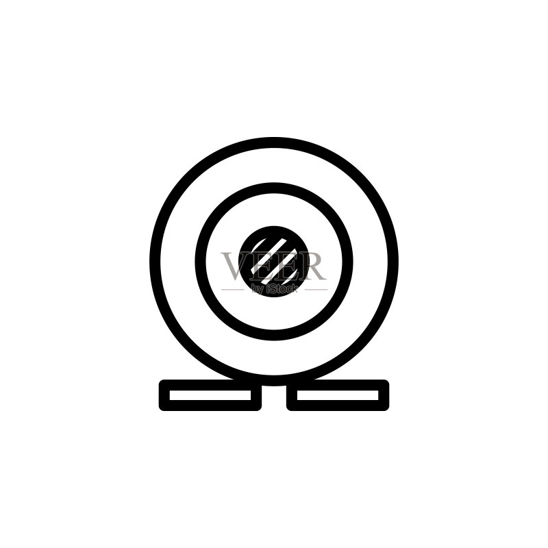网络摄像头图标。移动概念和Web应用程序的简约图标元素。用于网站设计和开发、应用程序开发的细线图标图标素材