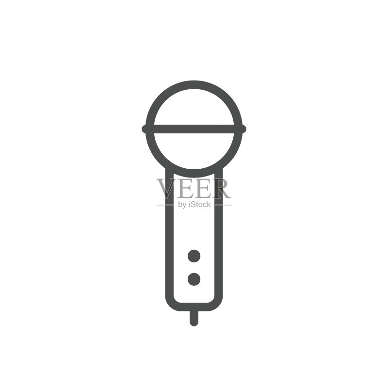 麦克风线性图标图标素材