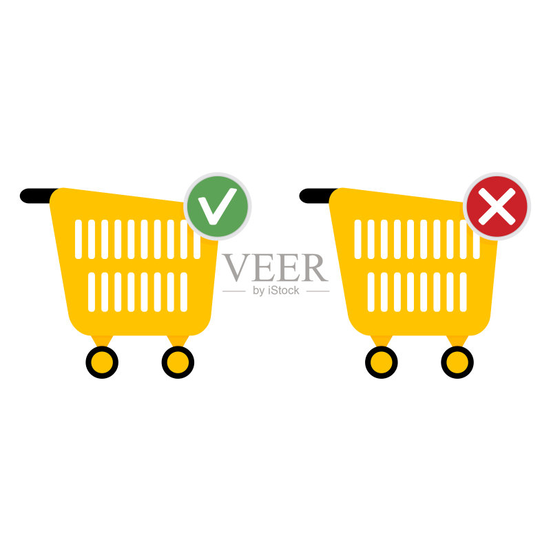 添加或取消购买-商店网页图标图标素材