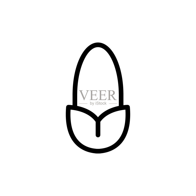 玉米图标矢量插画图标素材