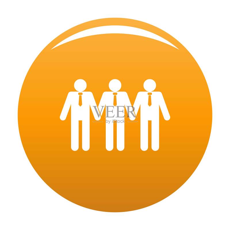 橙色社区图标矢量素材图标素材