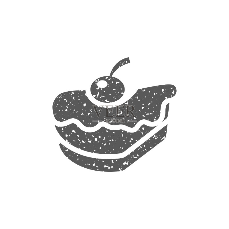 蛋糕Grunge风格图标图标素材